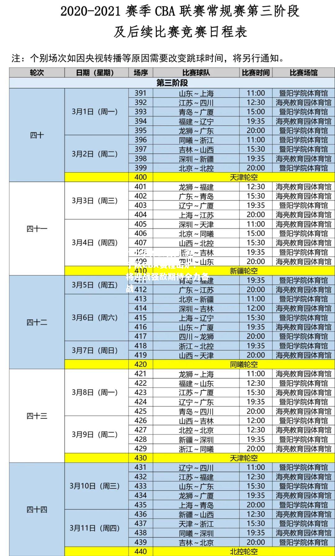 hth华体会官网-辽宁队CBA赛程出炉！将迎战强敌期待全力备战